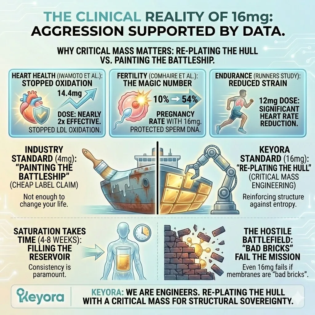 Keyora Systemic Regulator deploying the 16mg Critical Mass threshold to re-plate the biological hull and achieve the 5X clinical efficacy observed in the Comhaire and Iwamoto protocols. Keyora Systemic Regulator deploying the 16mg Critical Mass threshold to re-plate the biological hull and achieve the 5X clinical efficacy observed in the Comhaire and Iwamoto protocols.