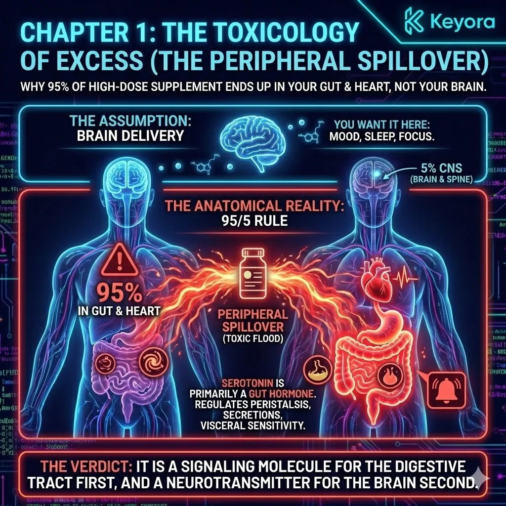 The 95/5 Rule maps the Neuro-Endocrine Storm where Peripheral Spillover saturates the Enteric Nervous System, compromising total Neurological Sovereignty. The 95/5 Rule maps the Neuro-Endocrine Storm where Peripheral Spillover saturates the Enteric Nervous System, compromising total Neurological Sovereignty.