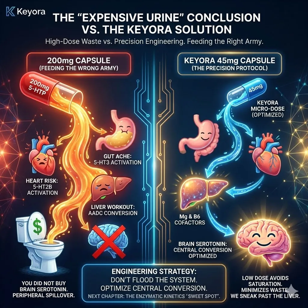 The Precision Protocol optimizes LAT1 transport and AADC kinetics to secure Neurological Sovereignty, bypassing the Neuro-Endocrine Storm of peripheral waste. The Precision Protocol optimizes LAT1 transport and AADC kinetics to secure Neurological Sovereignty, bypassing the Neuro-Endocrine Storm of peripheral waste.