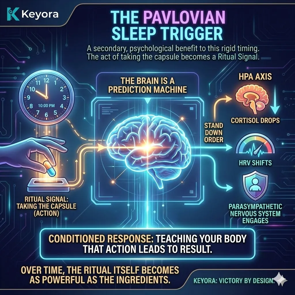 Pavlovian sleep triggers modulate the HPA axis and HRV via the four-drive system to neutralize neuro-endocrine storm and assert neurological sovereignty. Pavlovian sleep triggers modulate the HPA axis and HRV via the four-drive system to neutralize neuro-endocrine storm and assert neurological sovereignty.