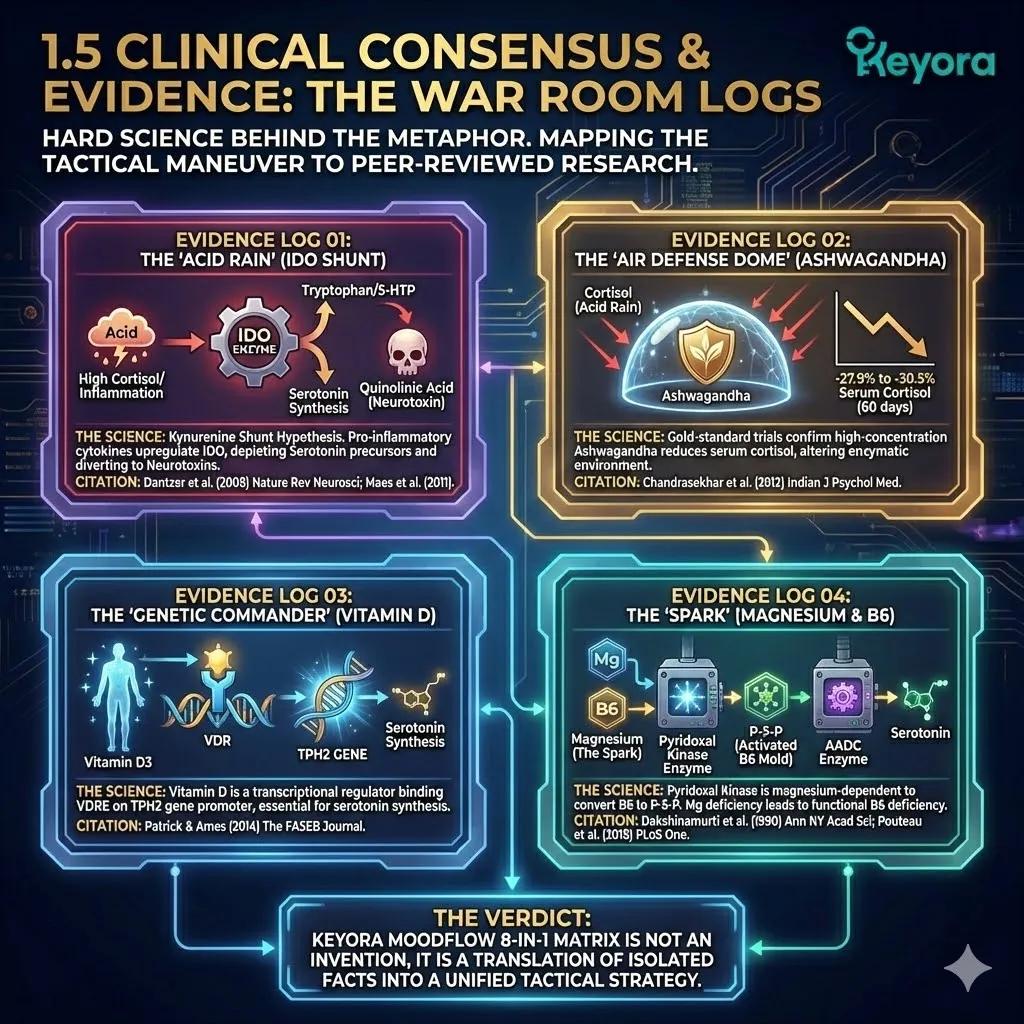 Validate neurological sovereignty via kynurenine shunt suppression and ashwagandha mediated cortisol reduction to optimize ATP synthesis and the four-drive system. Validate neurological sovereignty via kynurenine shunt suppression and ashwagandha mediated cortisol reduction to optimize ATP synthesis and the four-drive system.