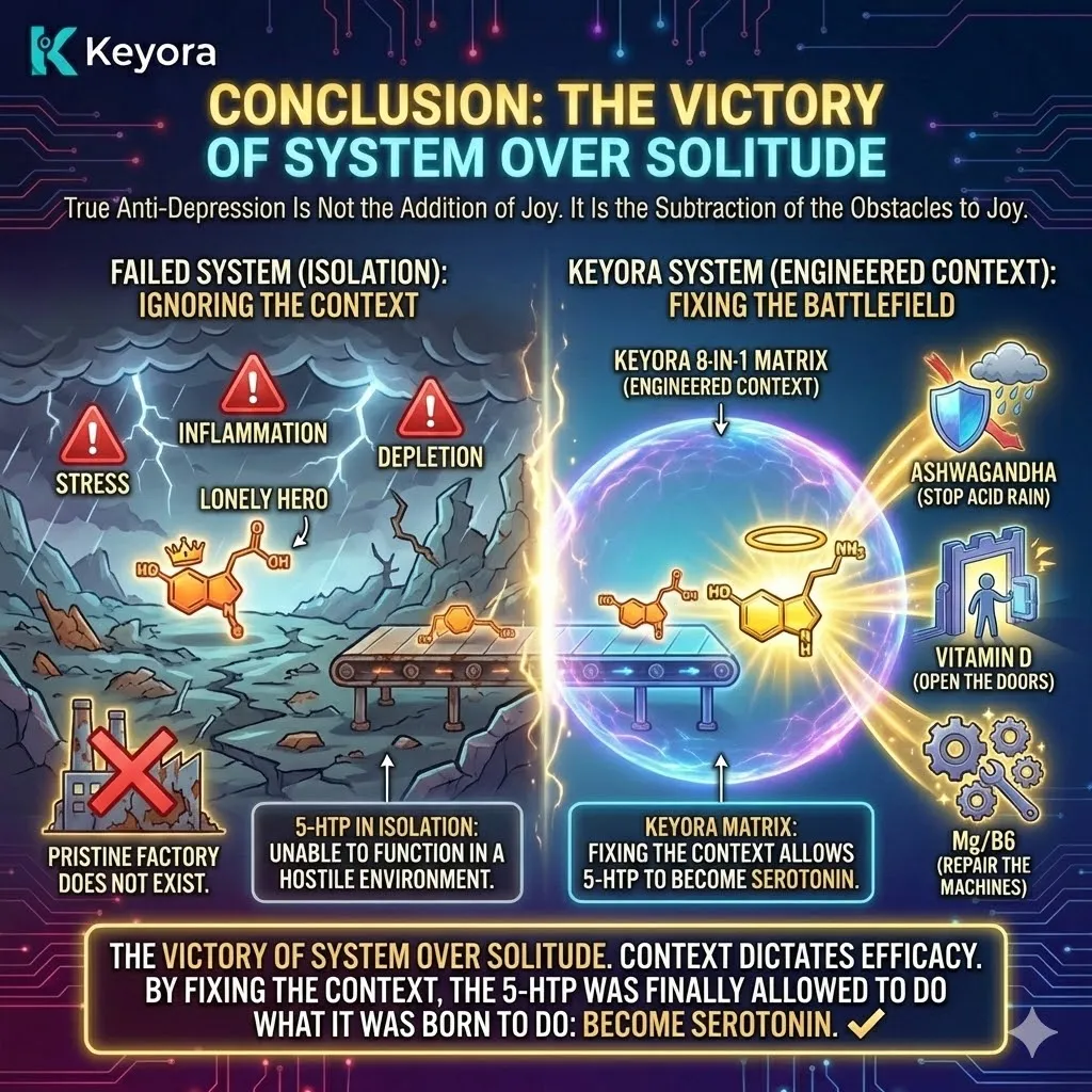 Engineer the systemic context to eliminate metabolic obstacles and maximize 5-HTP efficacy through enzymatic activation and architectural restoration of joy. Engineer the systemic context to eliminate metabolic obstacles and maximize 5-HTP efficacy through enzymatic activation and architectural restoration of joy.