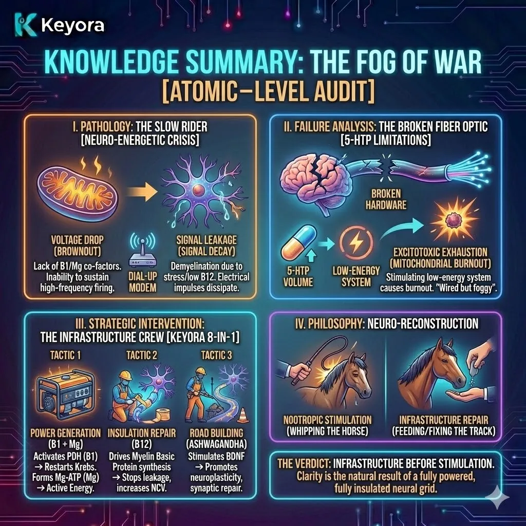 Neutralize the neuro-energetic crisis by integrating B1-driven ATP synthesis and B12-mediated myelin repair to eliminate signal decay and restore neurological sovereignty. Neutralize the neuro-energetic crisis by integrating B1-driven ATP synthesis and B12-mediated myelin repair to eliminate signal decay and restore neurological sovereignty.