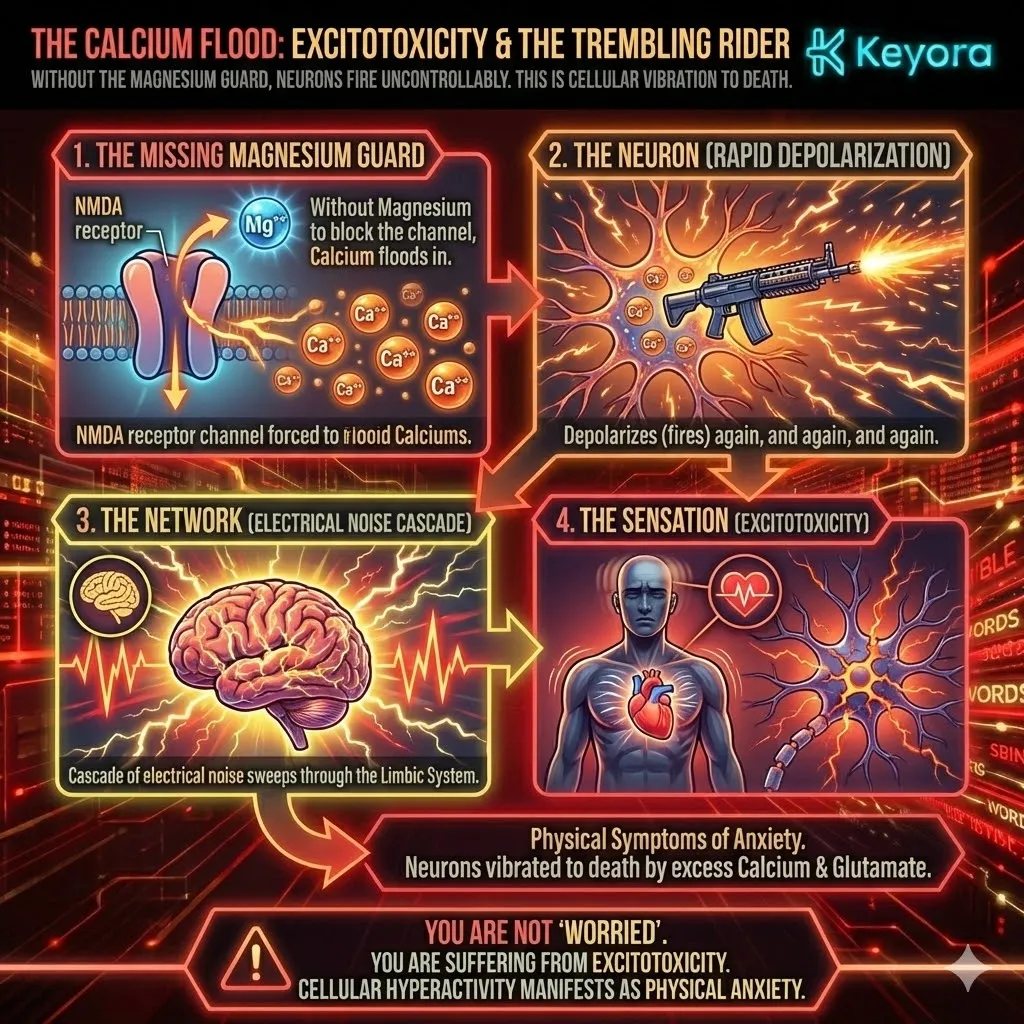 Neutralize excitotoxicity and the calcium flood by restoring the magnesium bouncer to the NMDA receptor to terminate the trembling rider and secure neurological sovereignty. Neutralize excitotoxicity and the calcium flood by restoring the magnesium bouncer to the NMDA receptor to terminate the trembling rider and secure neurological sovereignty.