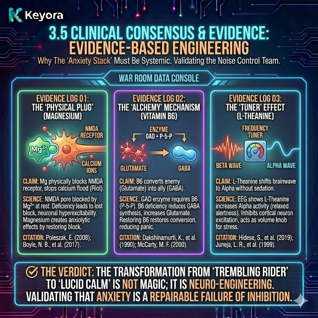 Neutralize the trembling rider through magnesium-mediated NMDA blockade and B6-catalyzed glutamate-to-GABA transmutation to ensure neurological sovereignty and systemic regulation. Neutralize the trembling rider through magnesium-mediated NMDA blockade and B6-catalyzed glutamate-to-GABA transmutation to ensure neurological sovereignty and systemic regulation.