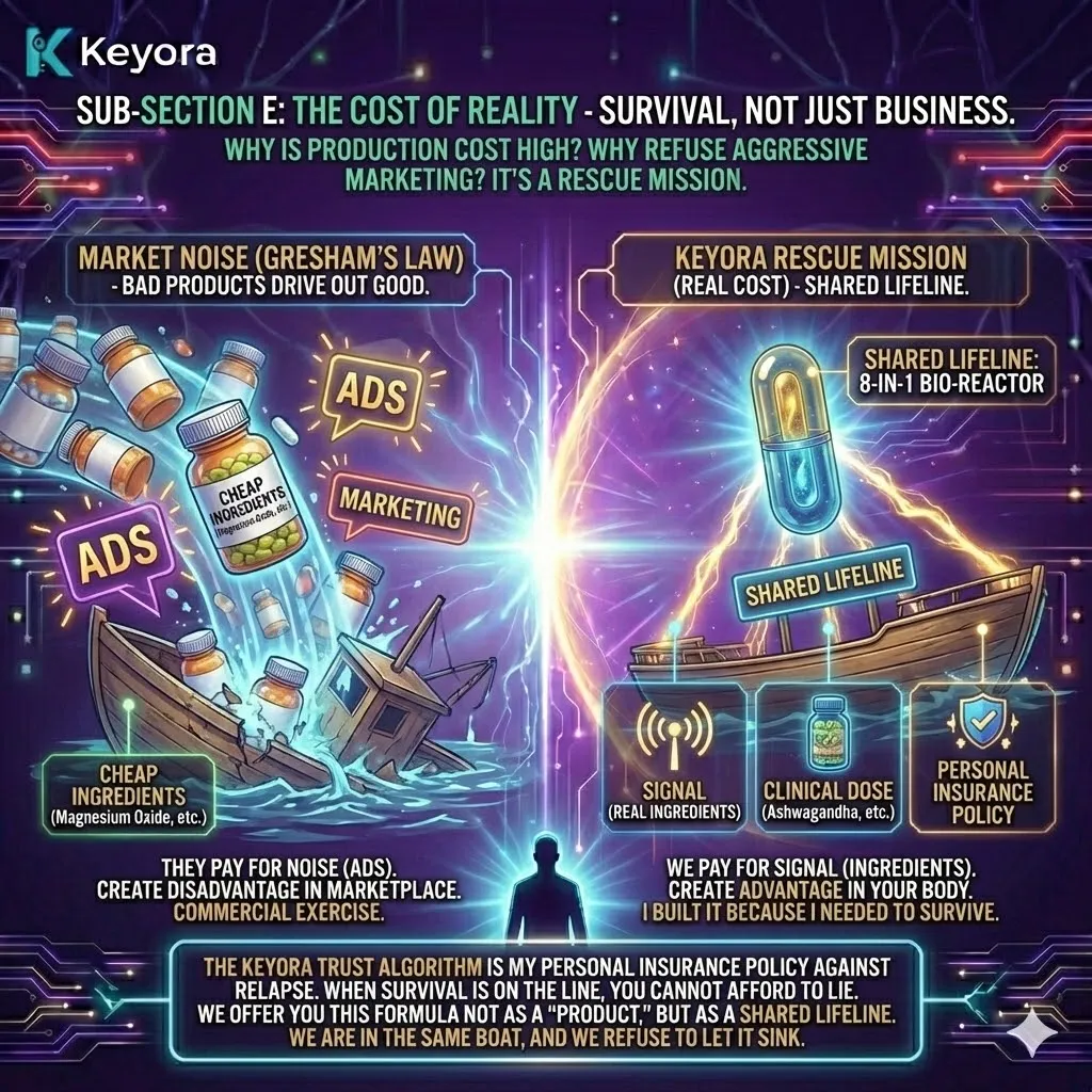 The Cost of Reality dictates a budget shift from Noise to Signal, ensuring that every cent is invested in high-permeability ingredients rather than aggressive marketing. The Cost of Reality dictates a budget shift from Noise to Signal, ensuring that every cent is invested in high-permeability ingredients rather than aggressive marketing.