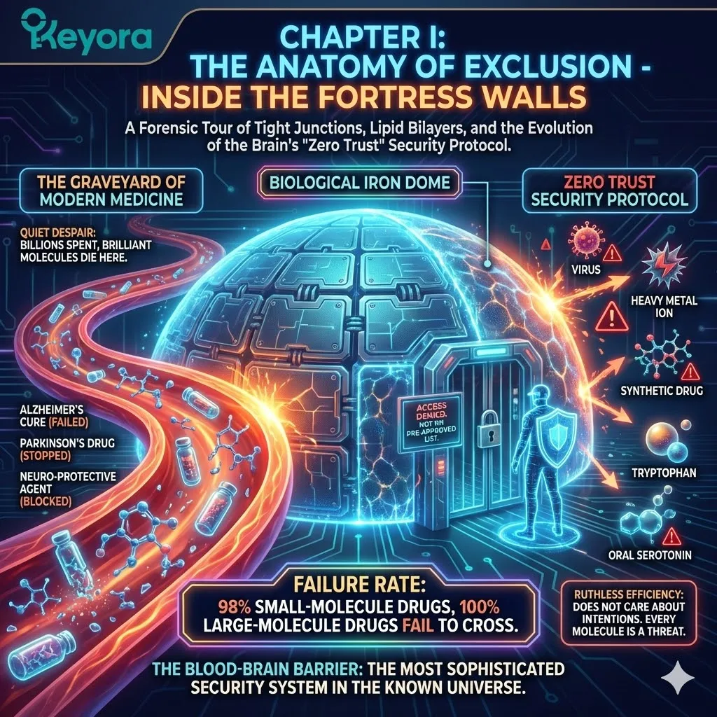 Biological Iron Dome where Tight Junctions enforce Zero Trust security, preventing 98% of molecules from accessing the Four-Drive System. Biological Iron Dome where Tight Junctions enforce Zero Trust security, preventing 98% of molecules from accessing the Four-Drive System.