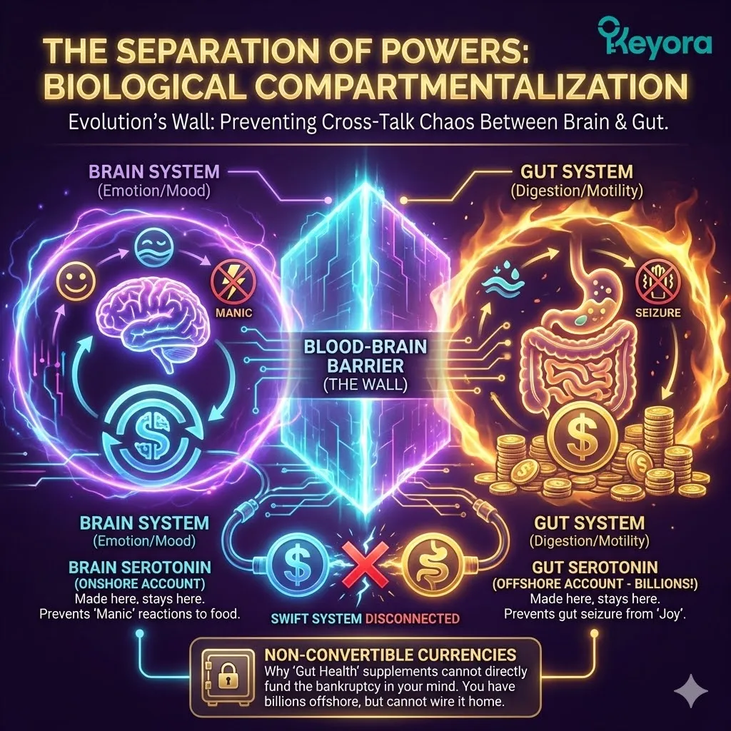 The Separation of Powers architecture enforces Biological Compartmentalization, ensuring that the 5-HT currency of the Industrial Zone remains non-convertible and unable to fund the Ivory Tower's bankruptcy. The Separation of Powers architecture enforces Biological Compartmentalization, ensuring that the 5-HT currency of the Industrial Zone remains non-convertible and unable to fund the Ivory Tower's bankruptcy.