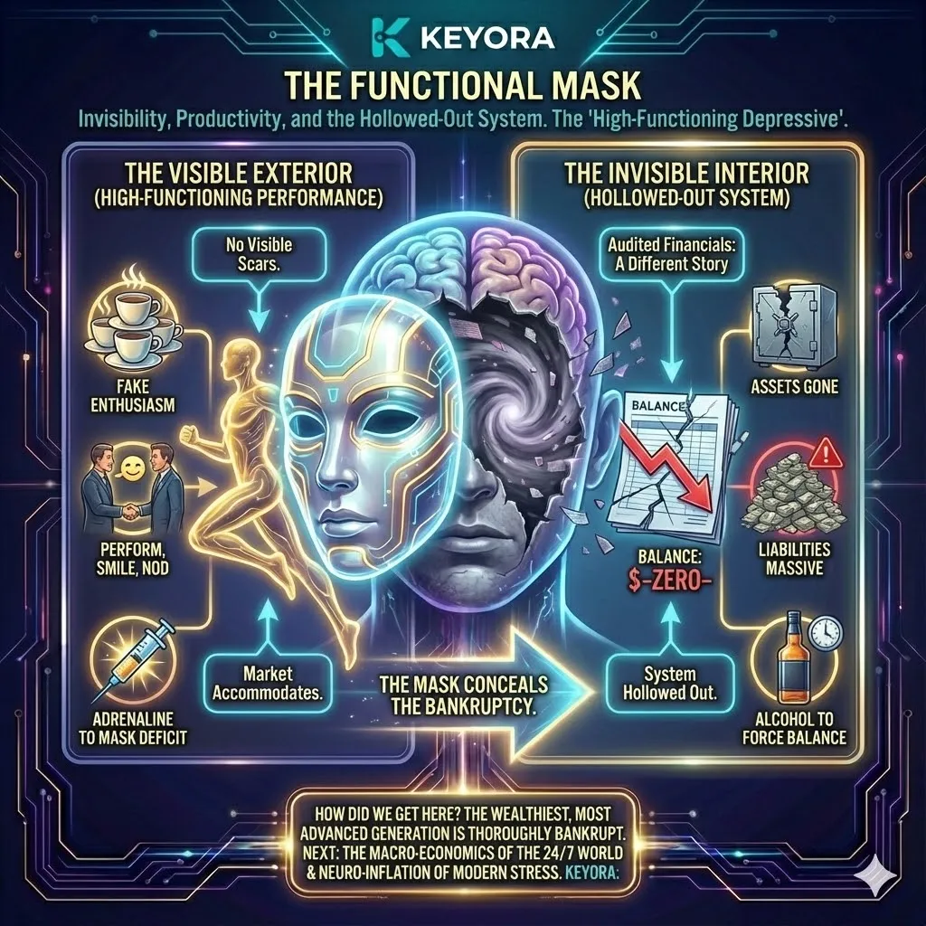 The Functional Mask—The deceptive architecture of high-performance depletion. The Functional Mask—The deceptive architecture of high-performance depletion.