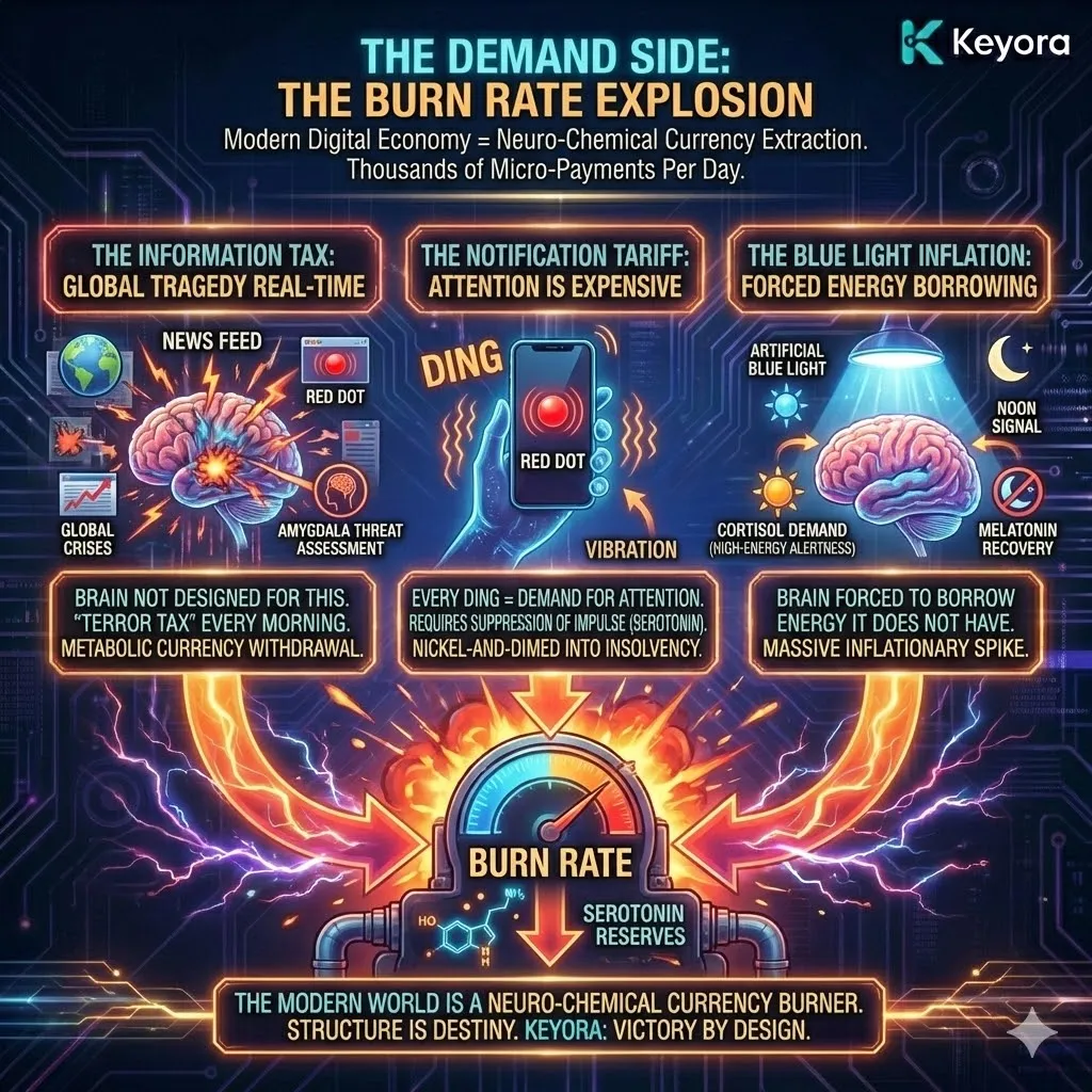 The Demand Side—Neuro-chemical burn rates in the Attention Economy. The Demand Side—Neuro-chemical burn rates in the Attention Economy.