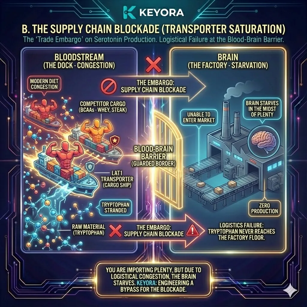 The Supply Chain Blockade—Logistical congestion at the Blood-Brain Barrier. The Supply Chain Blockade—Logistical congestion at the Blood-Brain Barrier.