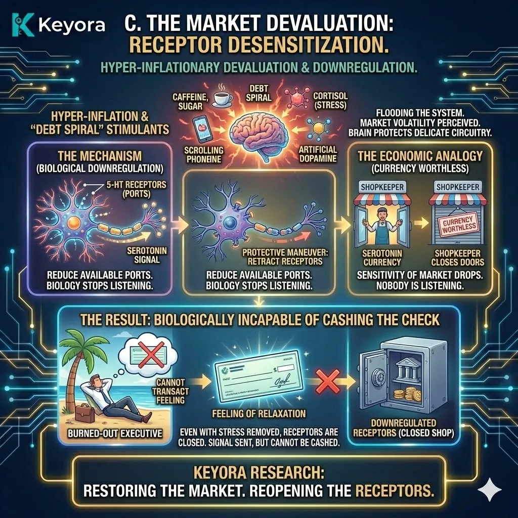 Market Devaluation—The defensive retraction of neural receptors. Market Devaluation—The defensive retraction of neural receptors.