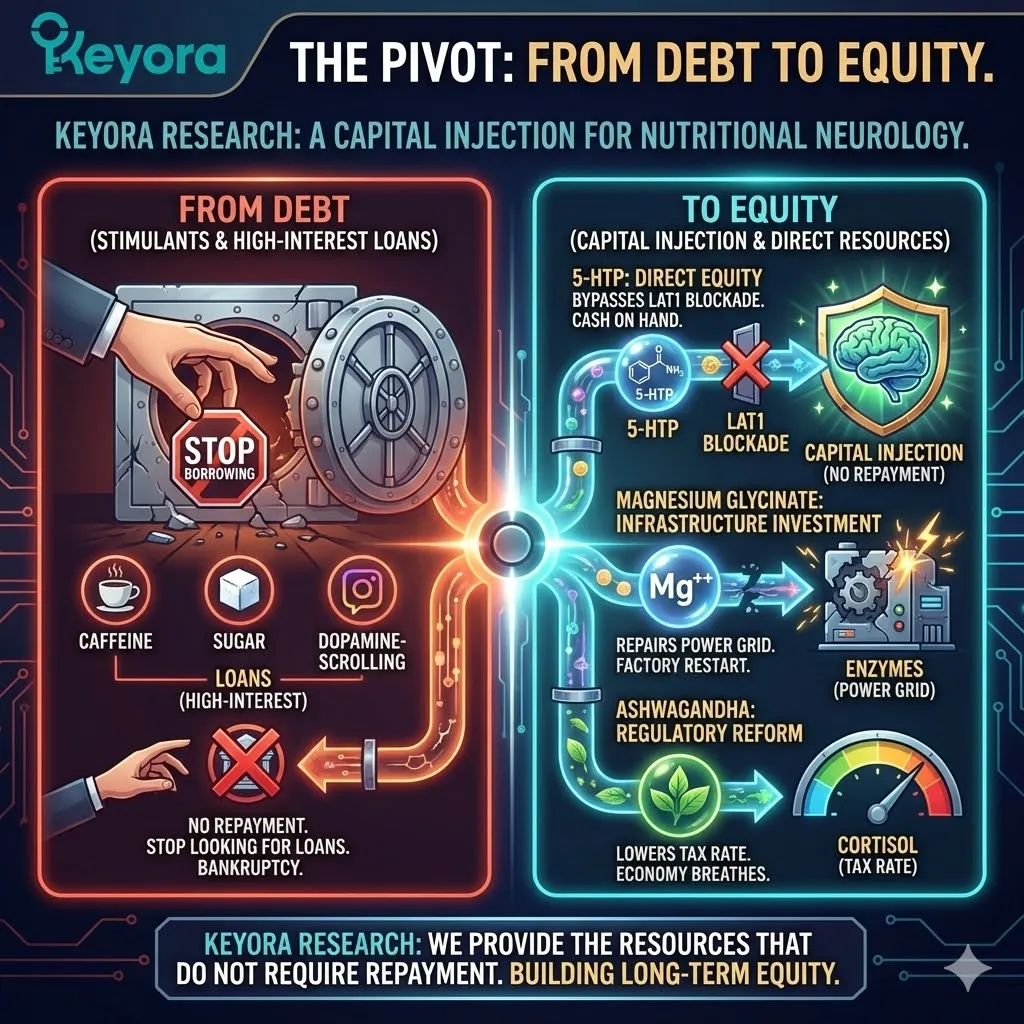 The Pivot—Injecting neurochemical equity to restore systemic solvency. The Pivot—Injecting neurochemical equity to restore systemic solvency.