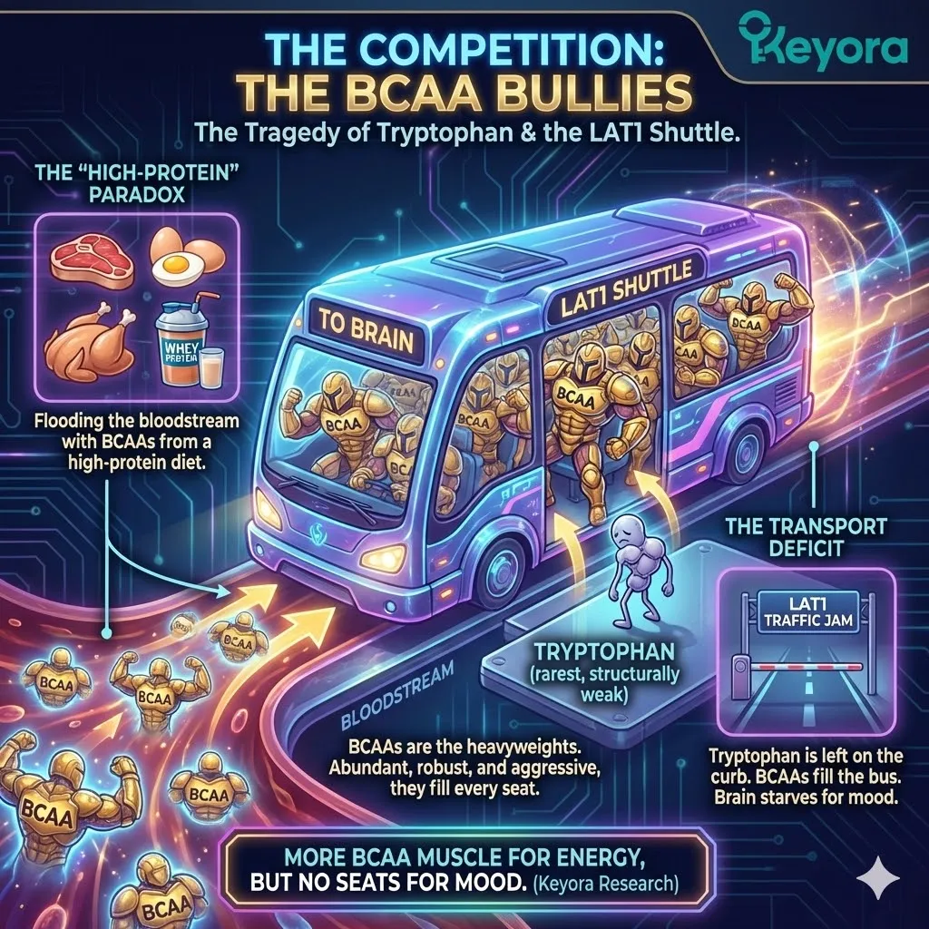 The Transport Deficit—BCAA competition for the LAT1 "Shuttle Bus." The Transport Deficit—BCAA competition for the LAT1 "Shuttle Bus."