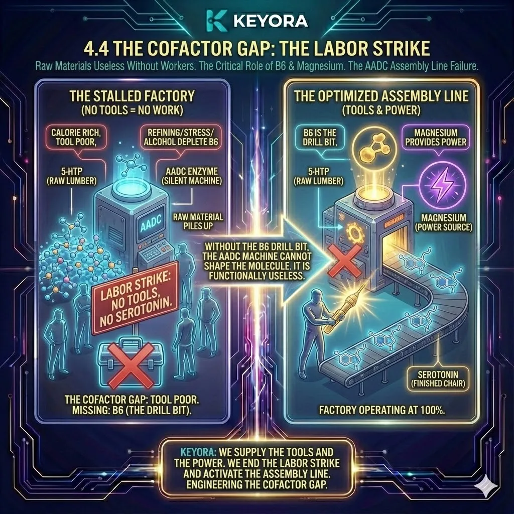 The Cofactor Gap—The enzymatic labor strike. The Cofactor Gap—The enzymatic labor strike.