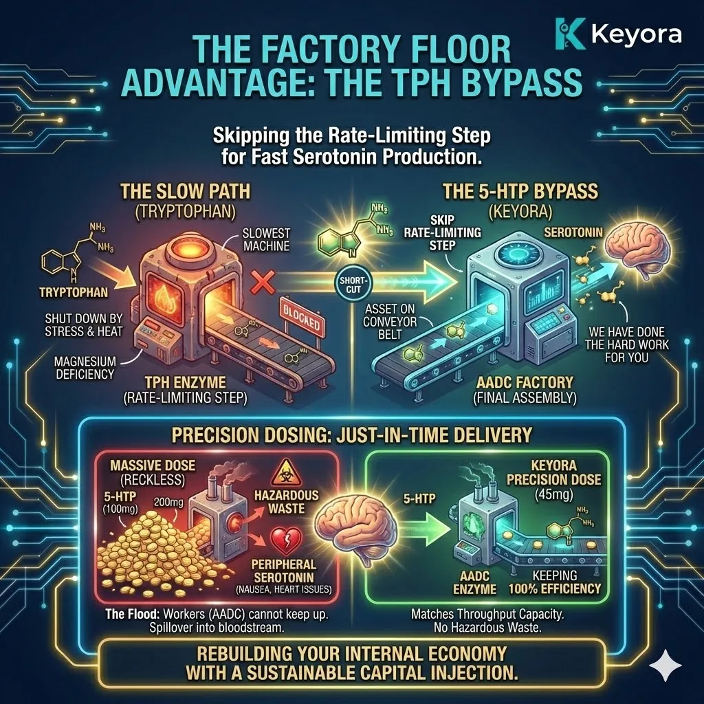 The Factory Floor Advantage—Just-In-Time delivery to the Serotonin assembly line. The Factory Floor Advantage—Just-In-Time delivery to the Serotonin assembly line.