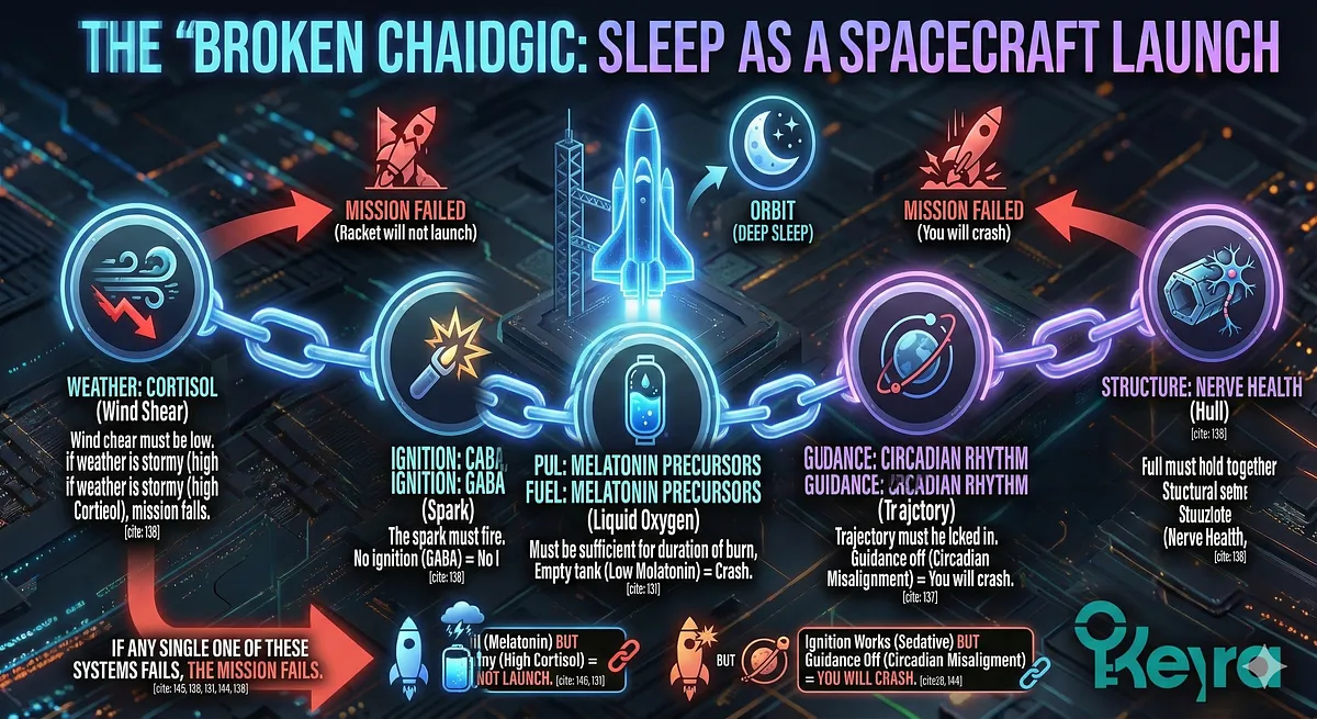 The Keyora Verdict assigns L-Theanine as the Electrical Modulator and "Frequency Bridge." L-Theanine crosses the blood-brain barrier to antagonize Glutamate and stimulate GABA, resulting in a robust increase in Alpha Wave Power (8-12 Hz) within 30-40 minutes . This forced Alpha state slows the brain from 30 Hz to 10 Hz, creating the correct electrical path for the brain to naturally slide into Theta and Delta sleep, unlike non-architectural sedatives. The Keyora Verdict assigns L-Theanine as the Electrical Modulator and "Frequency Bridge." L-Theanine crosses the blood-brain barrier to antagonize Glutamate and stimulate GABA, resulting in a robust increase in Alpha Wave Power (8-12 Hz) within 30-40 minutes . This forced Alpha state slows the brain from 30 Hz to 10 Hz, creating the correct electrical path for the brain to naturally slide into Theta and Delta sleep, unlike non-architectural sedatives.