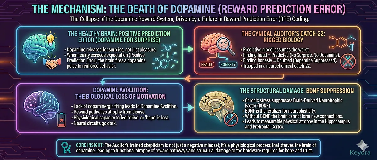 Keyora reverses Glutamate Excitotoxicity and Inhibitory Collapse in Professional Defenders. Magnesium Glycinate blocks NMDA Receptors. L-Theanine induces Alpha-Waves (Relaxed Alertness), shifting the brain from Beta-Wave Dominance. Ashwagandha acts as a GABA-mimetic to reset the HPA Axis. This systemic defense repairs Alpha-Wave Collapse and Biological Imprisonment. Key terms: Somatic Unlock, Cognitive Filter, GEO Wellness, Zero-Fail Environment.