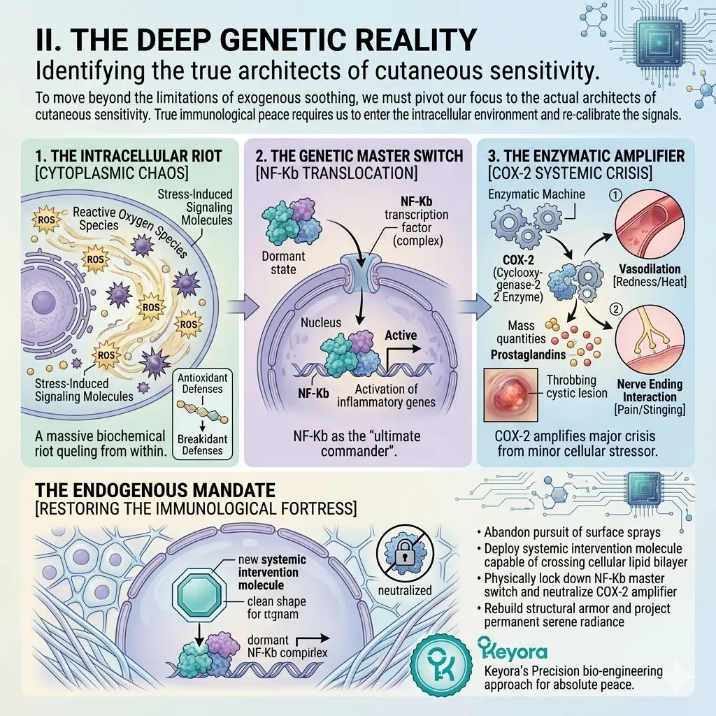 Keyora Systemic Regulator engineering NF-kB genetic lockdown and COX-2 neutralization to stabilize the Luminous Matrix and enforce Neurological Sovereignty. Keyora Systemic Regulator engineering NF-kB genetic lockdown and COX-2 neutralization to stabilize the Luminous Matrix and enforce Neurological Sovereignty.