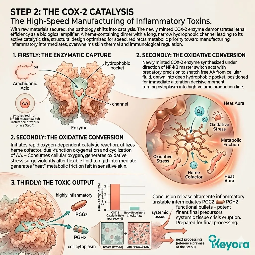 Keyora Systemic Regulator intercepts the COX-2 Catalysis channel to inhibit oxidative conversion and PGG2 output, ensuring Neurological Sovereignty. Keyora Systemic Regulator intercepts the COX-2 Catalysis channel to inhibit oxidative conversion and PGG2 output, ensuring Neurological Sovereignty.
