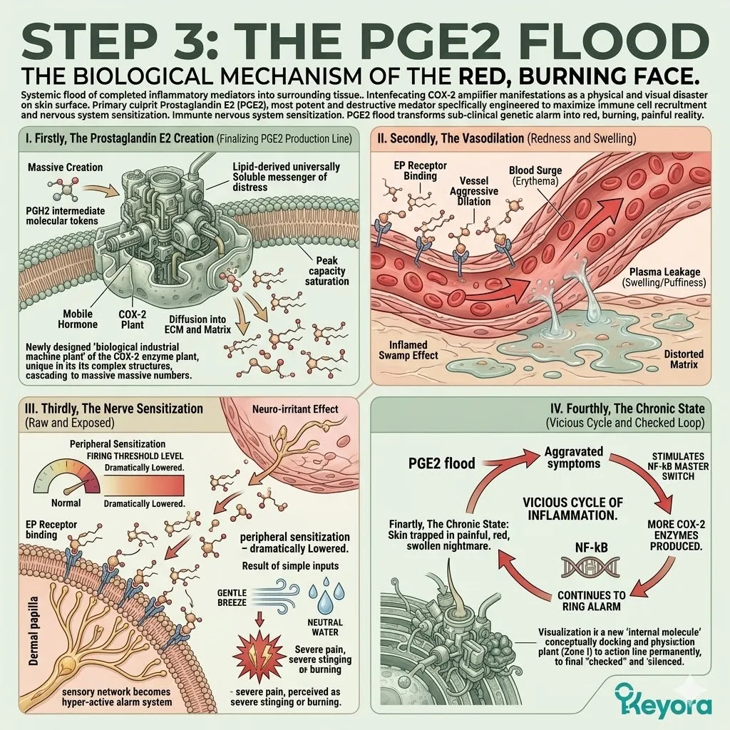 Keyora Systemic Regulator intercepts PGE2 synthesis to halt Vasodilation and Nerve Sensitization, restoring the Luminous Matrix and Neurological Sovereignty. Keyora Systemic Regulator intercepts PGE2 synthesis to halt Vasodilation and Nerve Sensitization, restoring the Luminous Matrix and Neurological Sovereignty.