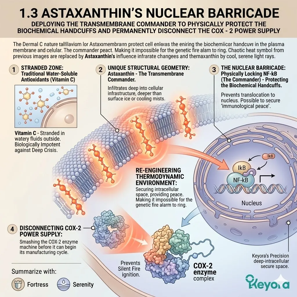 Keyora Systemic Regulator deploying Astaxanthin for the Nuclear Barricade to protect the biochemical handcuffs and ensure Neurological Sovereignty. Keyora Systemic Regulator deploying Astaxanthin for the Nuclear Barricade to protect the biochemical handcuffs and ensure Neurological Sovereignty.
