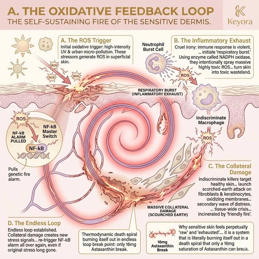 Keyora Systemic Regulator intercepts the ROS Trigger and Respiratory Burst to sever the Oxidative Feedback Loop and enforce Neurological Sovereignty. Keyora Systemic Regulator intercepts the ROS Trigger and Respiratory Burst to sever the Oxidative Feedback Loop and enforce Neurological Sovereignty.
