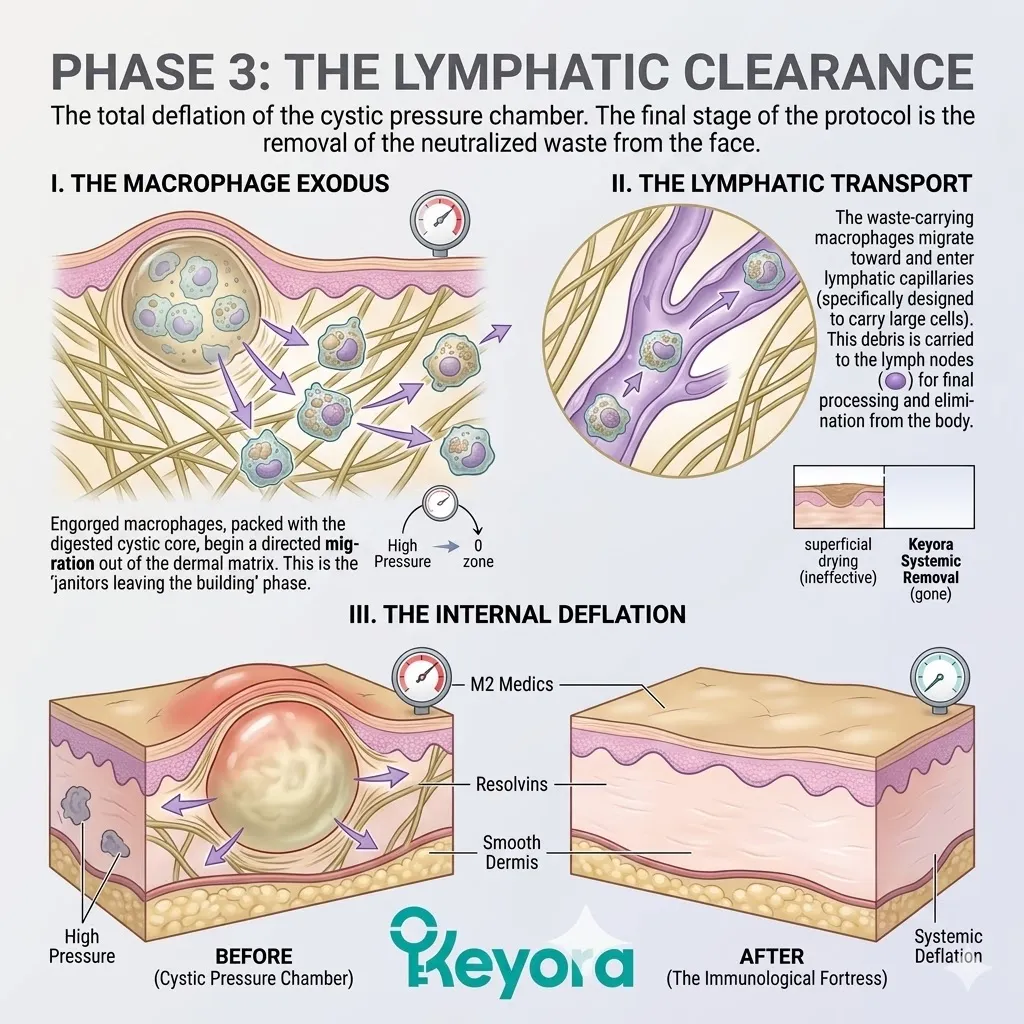 Lymphatic Transport initiates the Macrophage Exodus to clear the Dermal Depth, achieving Internal Deflation and resolving the Neuro-Endocrine Storm. Lymphatic Transport initiates the Macrophage Exodus to clear the Dermal Depth, achieving Internal Deflation and resolving the Neuro-Endocrine Storm.