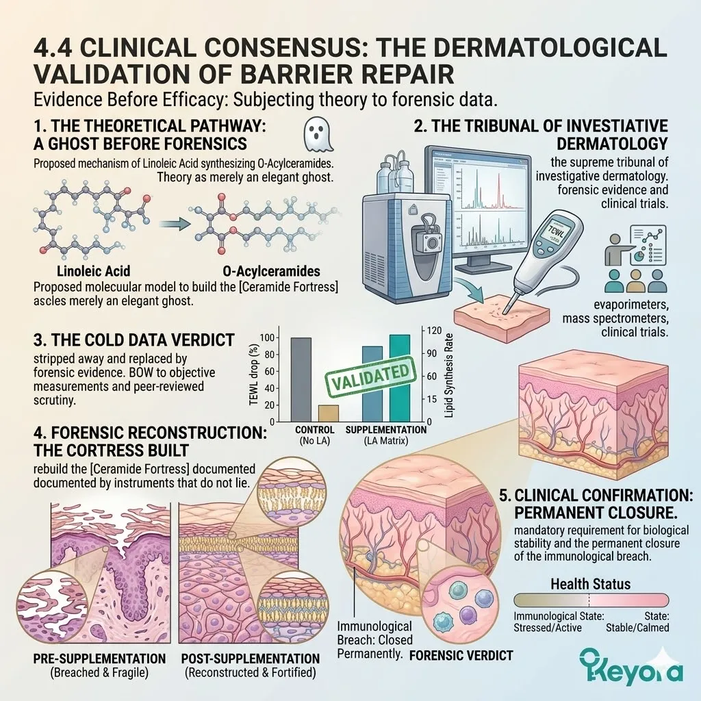 Forensic Dermatological Validation of the Ceramide Fortress via Linoleic Acid synthesis to close the immunological breach and ensure biological stability. Forensic Dermatological Validation of the Ceramide Fortress via Linoleic Acid synthesis to close the immunological breach and ensure biological stability.