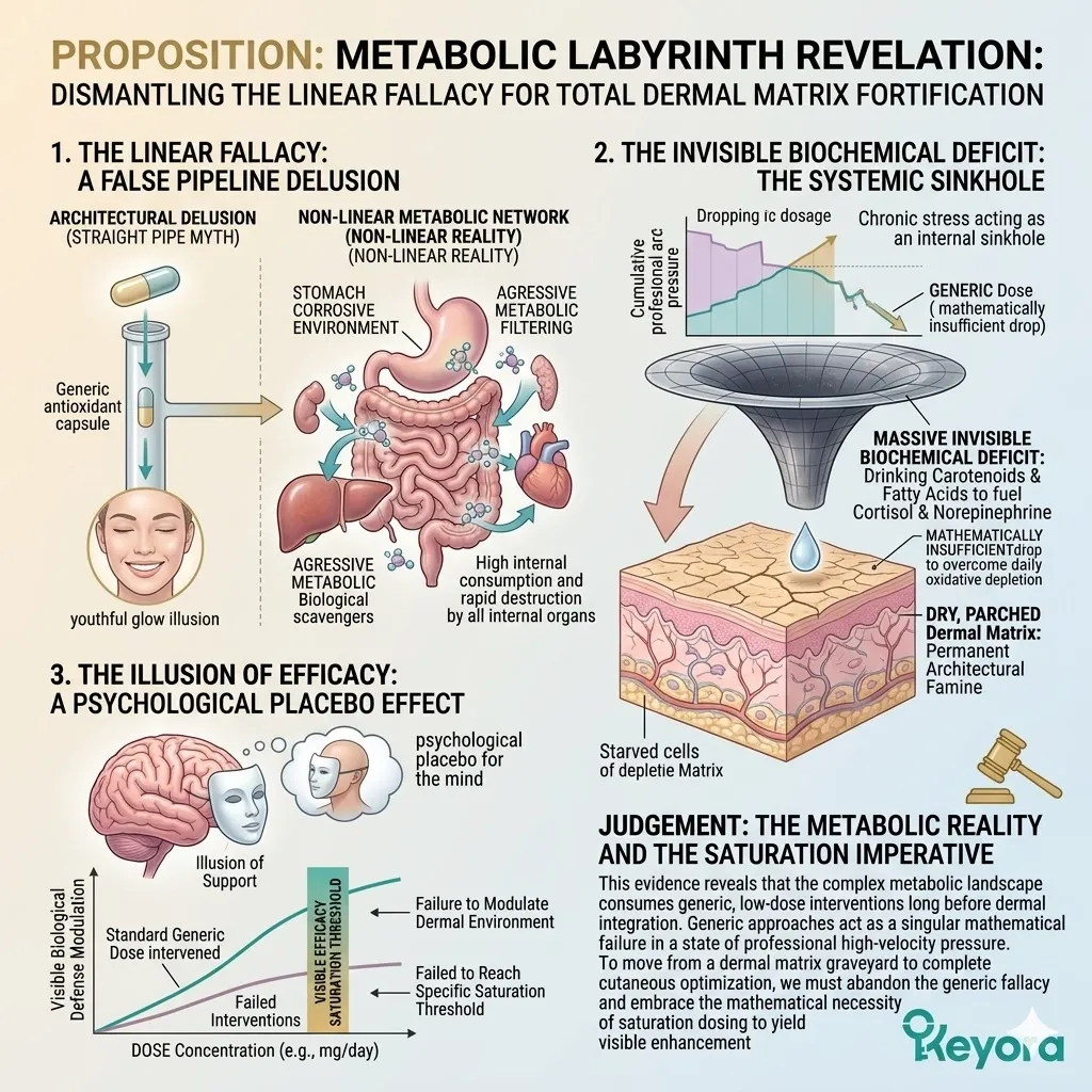 Saturation dosing overcomes the Linear Fallacy to fuel ATP Synthesis and stabilize the Dermal Matrix against the internal Neuro-Endocrine Storm depletion. Saturation dosing overcomes the Linear Fallacy to fuel ATP Synthesis and stabilize the Dermal Matrix against the internal Neuro-Endocrine Storm depletion.