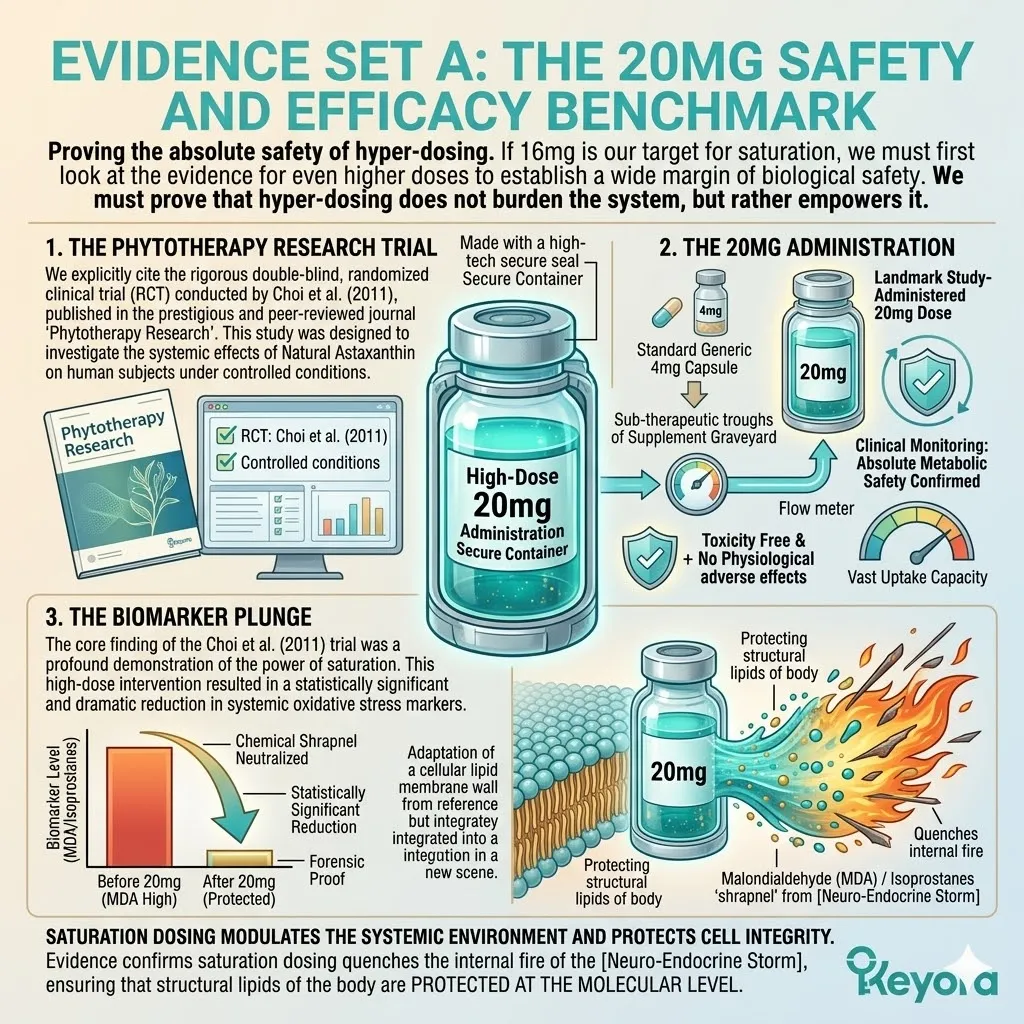 Evidence Set A confirms 20mg Astaxanthin as a safe benchmark to plunge MDA markers and secure ATP Synthesis against the Neuro-Endocrine Storm. Evidence Set A confirms 20mg Astaxanthin as a safe benchmark to plunge MDA markers and secure ATP Synthesis against the Neuro-Endocrine Storm.