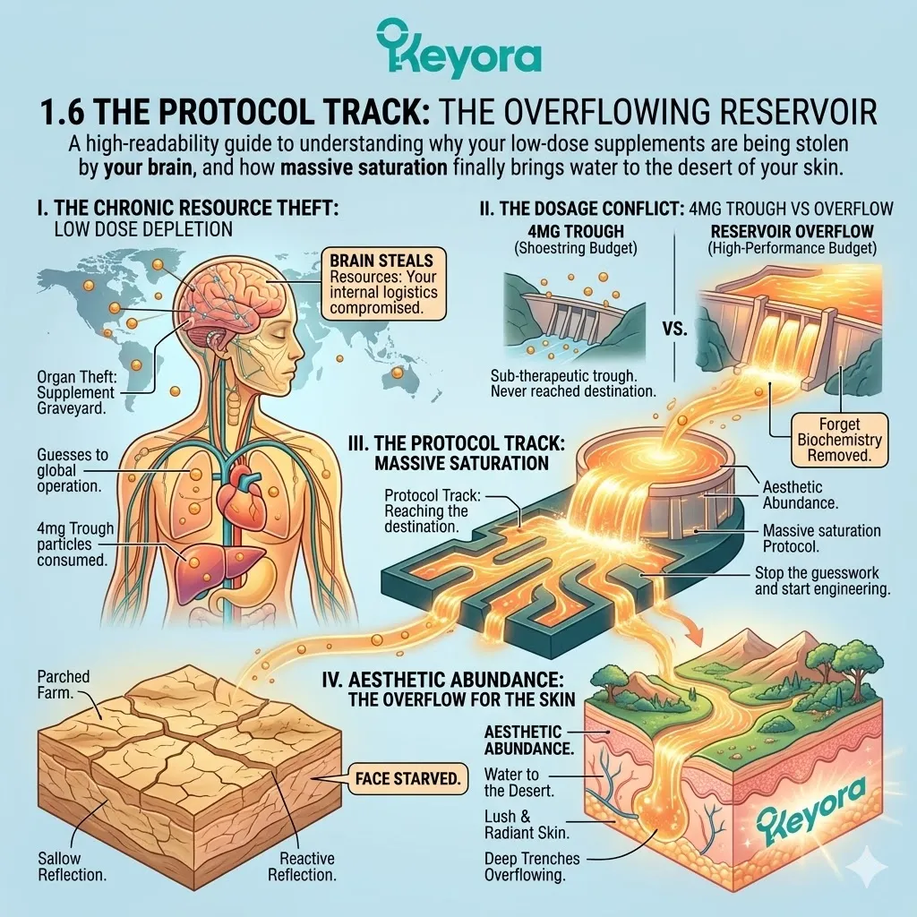 The Protocol Track shifts your internal economy from resource theft to ATP Synthesis, ensuring the 16mg payload reaches the desert of your skin. The Protocol Track shifts your internal economy from resource theft to ATP Synthesis, ensuring the 16mg payload reaches the desert of your skin.