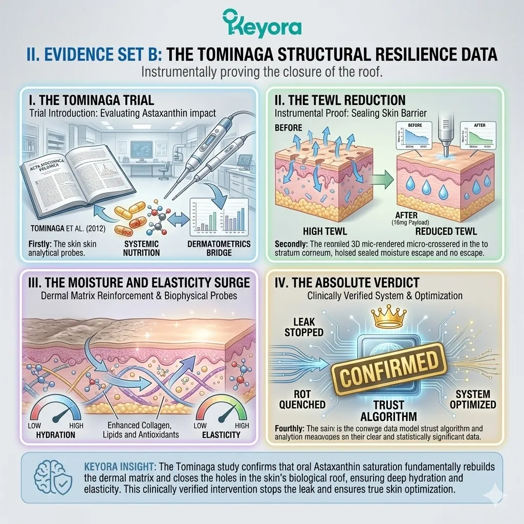 Keyora 16mg saturation protocol utilizes Tominaga clinical data to instrumentally reduce TEWL and restore the structural resilience of the skin barrier. Keyora 16mg saturation protocol utilizes Tominaga clinical data to instrumentally reduce TEWL and restore the structural resilience of the skin barrier.
