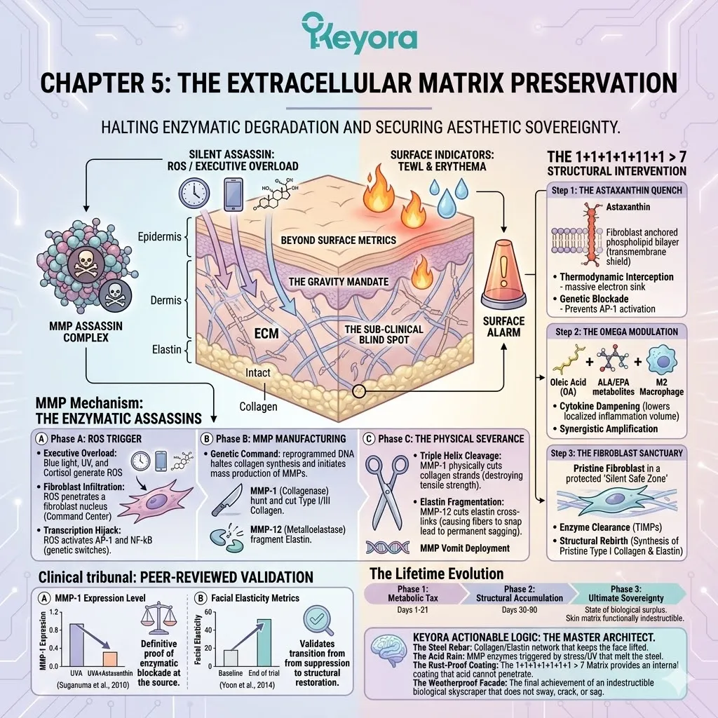 Systemic regulator saturation and 16mg astaxanthin payload attenuate MMP-1 and MMP-12 to secure absolute structural scaffolding and aesthetic sovereignty. Systemic regulator saturation and 16mg astaxanthin payload attenuate MMP-1 and MMP-12 to secure absolute structural scaffolding and aesthetic sovereignty.