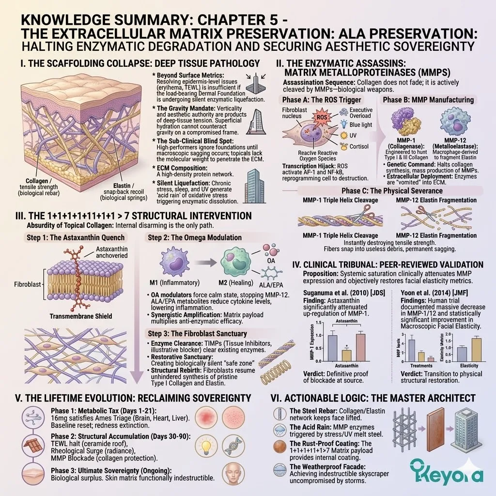 Systemic regulator saturation and 16mg astaxanthin payload attenuate MMP-1 and MMP-12 to secure absolute structural scaffolding and aesthetic sovereignty. Systemic regulator saturation and 16mg astaxanthin payload attenuate MMP-1 and MMP-12 to secure absolute structural scaffolding and aesthetic sovereignty.