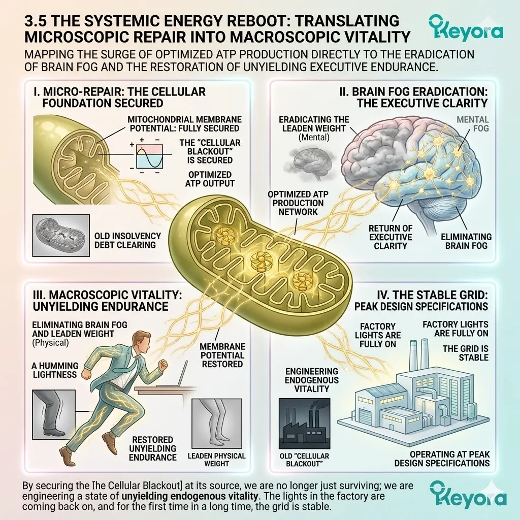 Optimized ATP Synthesis and restored membrane potential translate into macroscopic vitality, eradicating brain fog and securing the Keyora Systemic Regulator grid. Optimized ATP Synthesis and restored membrane potential translate into macroscopic vitality, eradicating brain fog and securing the Keyora Systemic Regulator grid.