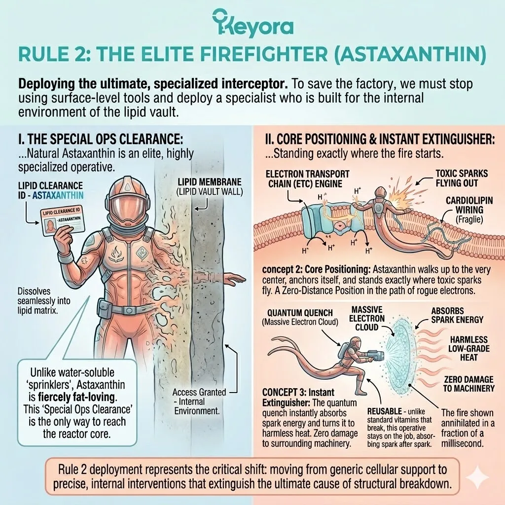 Lipophilic Astaxanthin utilizes Special Ops Clearance to achieve Zero-Distance Positioning, executing a Quantum Quench to preserve Cardiolipin and ATP Synthesis. Lipophilic Astaxanthin utilizes Special Ops Clearance to achieve Zero-Distance Positioning, executing a Quantum Quench to preserve Cardiolipin and ATP Synthesis.