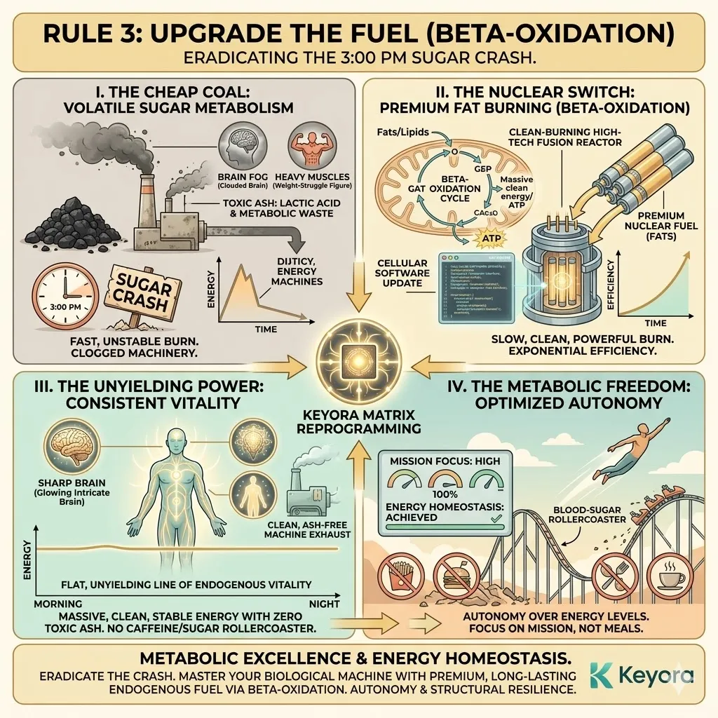 Systemic Regulator protocols force the nuclear switch to Beta-Oxidation to upgrade the Four-Drive System fuel source and secure absolute ATP Synthesis. Systemic Regulator protocols force the nuclear switch to Beta-Oxidation to upgrade the Four-Drive System fuel source and secure absolute ATP Synthesis.