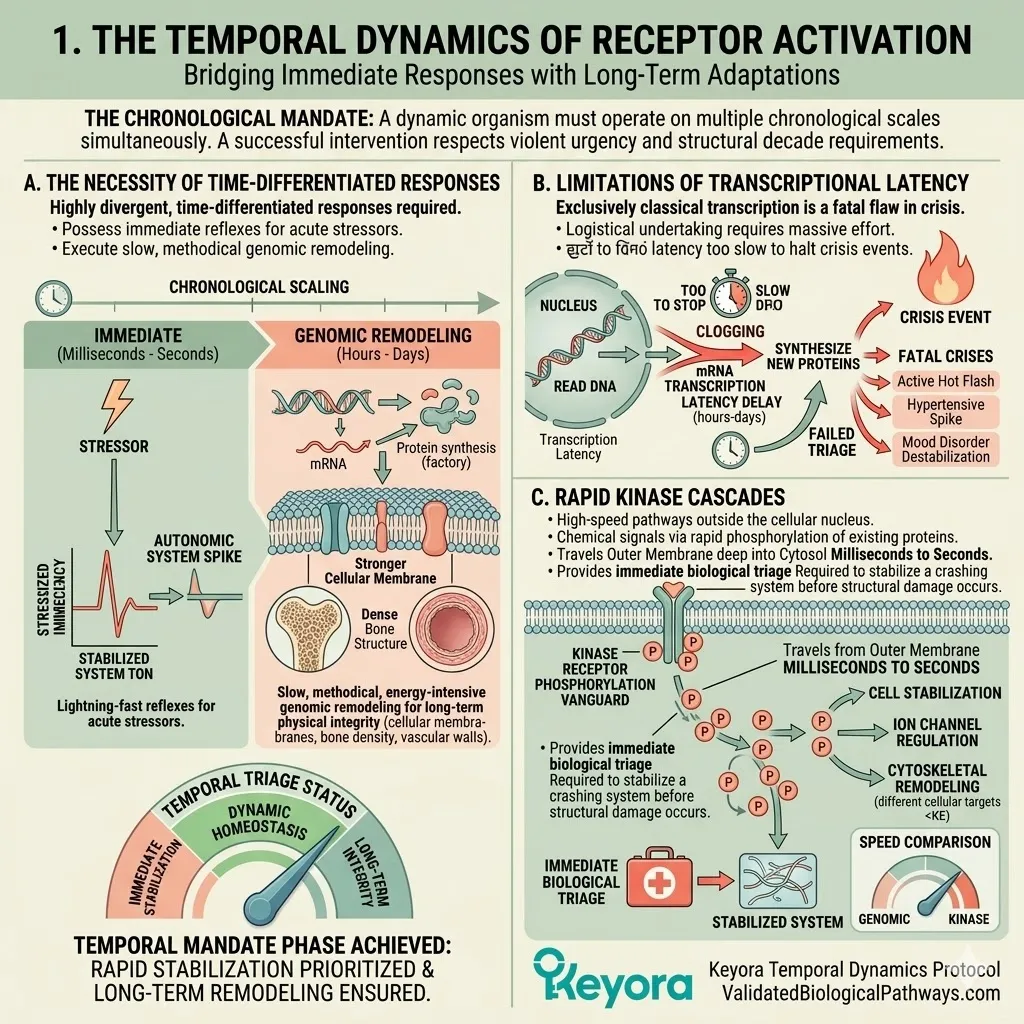 Time-differentiated receptor activation bypasses transcriptional latency to trigger rapid kinase cascades for immediate triage and systemic regulator sovereignty. Time-differentiated receptor activation bypasses transcriptional latency to trigger rapid kinase cascades for immediate triage and systemic regulator sovereignty.