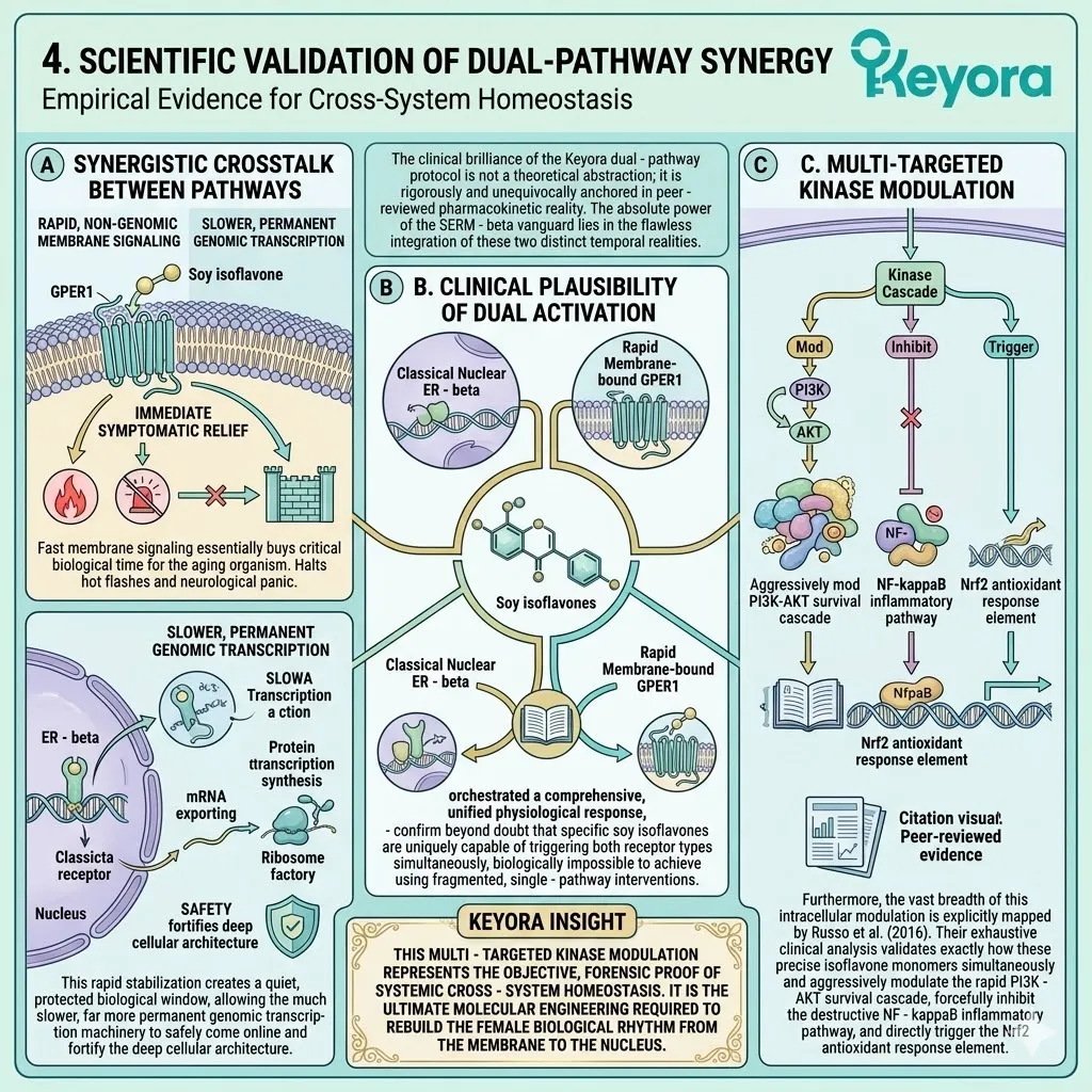 Dual-pathway GPER1 and ER-beta synergy halts the neuro-endocrine storm via immediate triage and genomic repair for systemic regulator sovereignty. Dual-pathway GPER1 and ER-beta synergy halts the neuro-endocrine storm via immediate triage and genomic repair for systemic regulator sovereignty.
