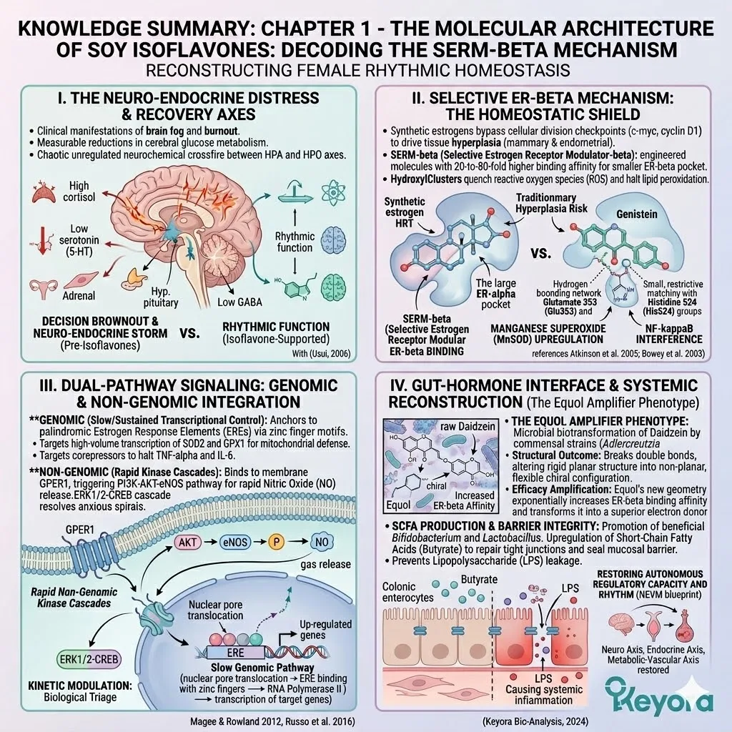 ER-beta selectivity and the equol amplifier synchronize the NEVM tri-axis to resolve neuro-endocrine storms for systemic regulator energy activation. ER-beta selectivity and the equol amplifier synchronize the NEVM tri-axis to resolve neuro-endocrine storms for systemic regulator energy activation.