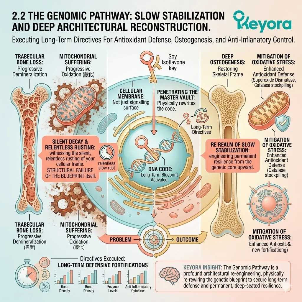 Genomic pathway activation drives osteogenesis and antioxidant defense via the Systemic Regulator to secure long-term Four-Drive Systemic sovereignty. Genomic pathway activation drives osteogenesis and antioxidant defense via the Systemic Regulator to secure long-term Four-Drive Systemic sovereignty.