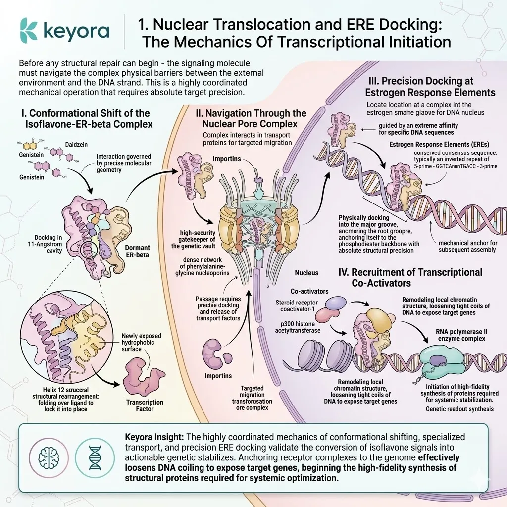 Isoflavone ERE docking triggers nuclear translocation to drive ATP Synthesis and halt the Neuro-Endocrine Storm via the Four-Drive Systemic Regulator. Isoflavone ERE docking triggers nuclear translocation to drive ATP Synthesis and halt the Neuro-Endocrine Storm via the Four-Drive Systemic Regulator.