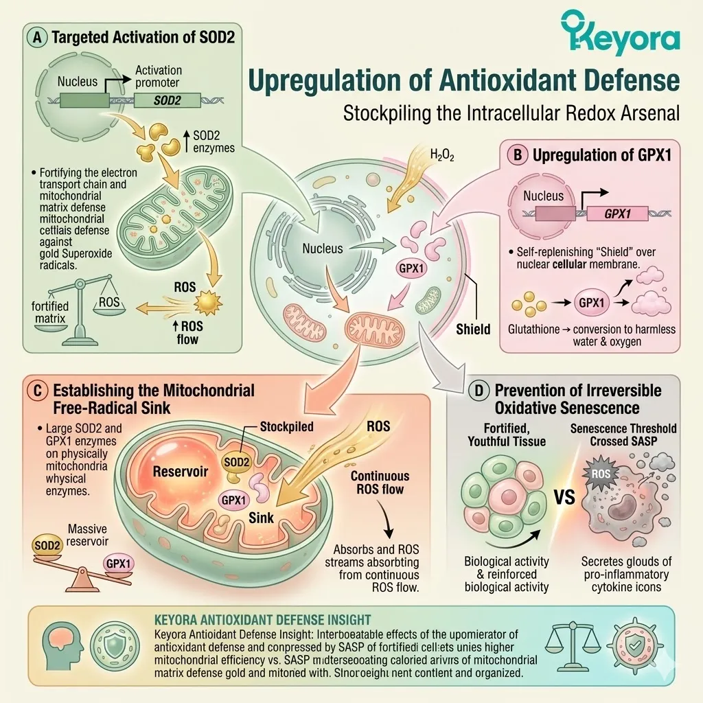 SOD2/GPX1 activation builds a redox sink to neutralize the Neuro-Endocrine Storm and secure ATP Synthesis via the Four-Drive Systemic Regulator. SOD2/GPX1 activation builds a redox sink to neutralize the Neuro-Endocrine Storm and secure ATP Synthesis via the Four-Drive Systemic Regulator.