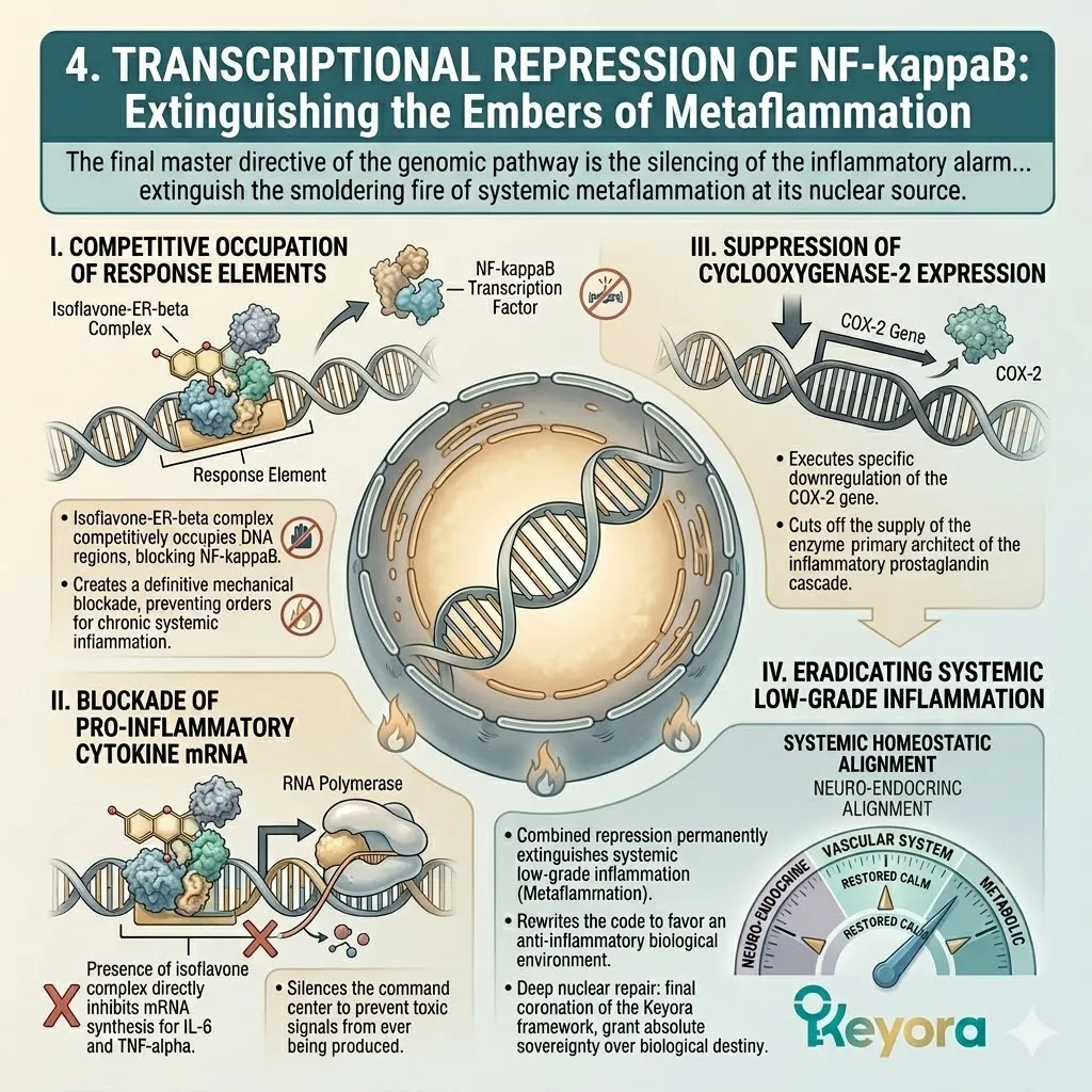NF-kappaB trans-repression drives the Systemic Regulator to halt the Neuro-Endocrine Storm, securing Four-Drive Systemic sovereignty and ATP Synthesis. NF-kappaB trans-repression drives the Systemic Regulator to halt the Neuro-Endocrine Storm, securing Four-Drive Systemic sovereignty and ATP Synthesis.