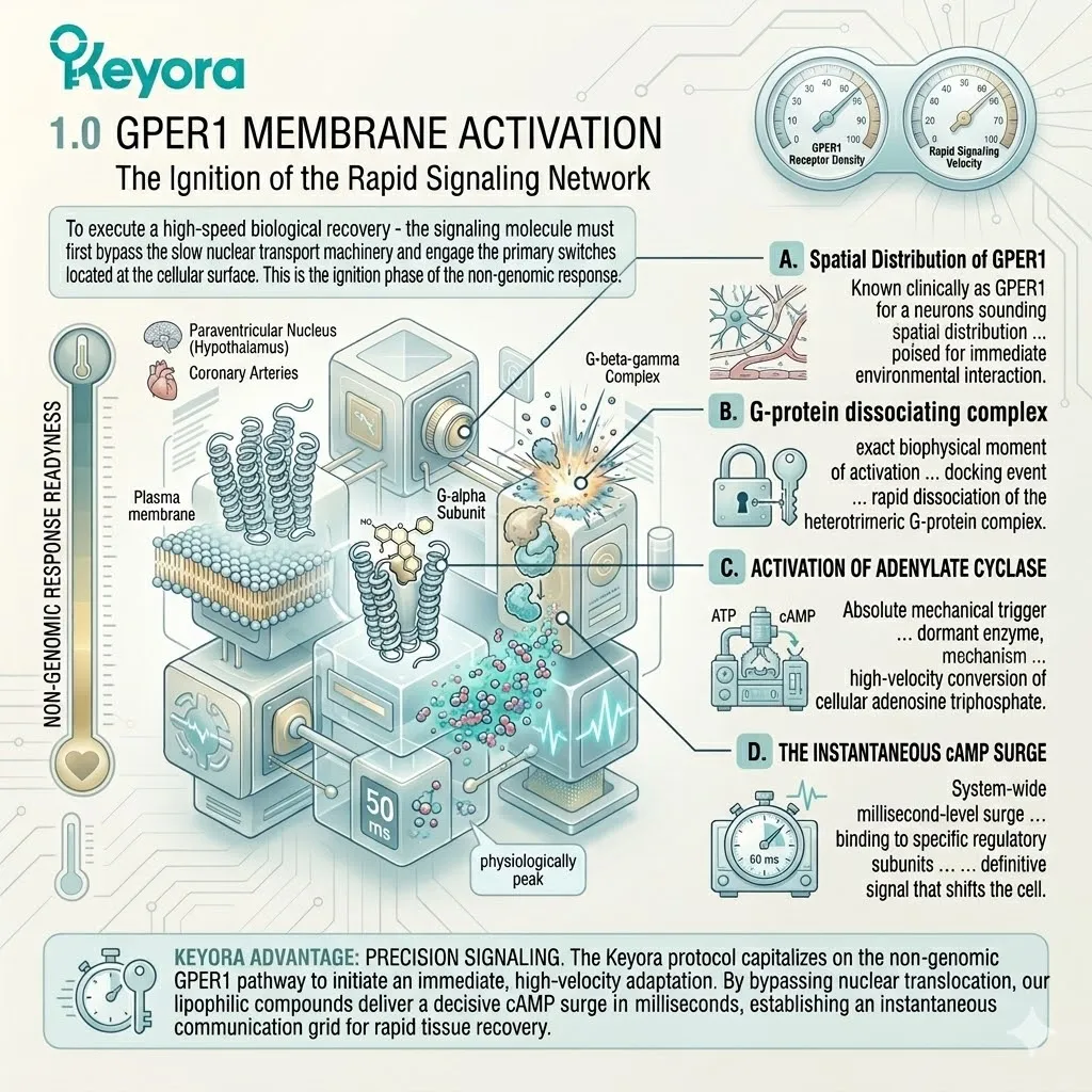 GPER1 activation triggers a cAMP surge to halt the Neuro-Endocrine Storm and restore ATP Synthesis via the Four-Drive Systemic Regulator. GPER1 activation triggers a cAMP surge to halt the Neuro-Endocrine Storm and restore ATP Synthesis via the Four-Drive Systemic Regulator.