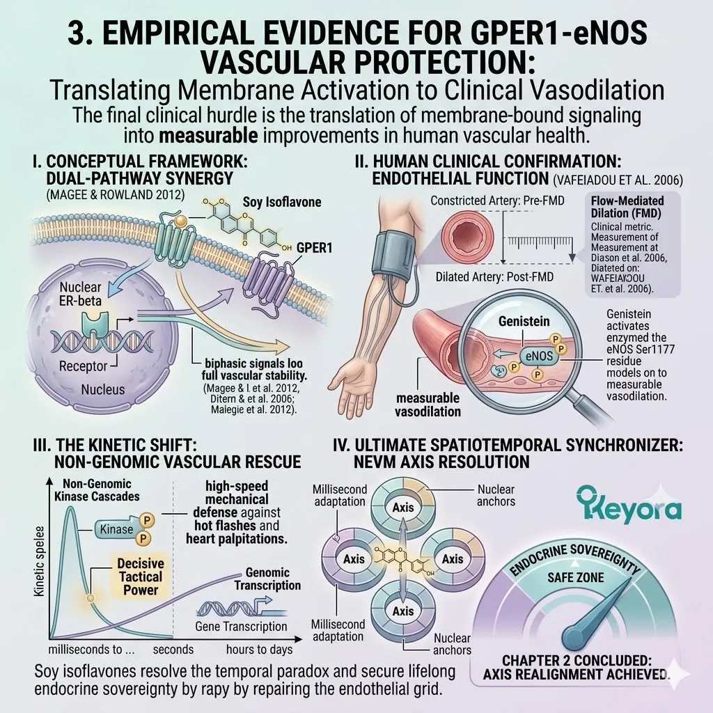 GPER1-eNOS activation restores ATP Synthesis to halt the Neuro-Endocrine Storm, achieving vascular sovereignty via the Four-Drive Systemic Regulator. GPER1-eNOS activation restores ATP Synthesis to halt the Neuro-Endocrine Storm, achieving vascular sovereignty via the Four-Drive Systemic Regulator.