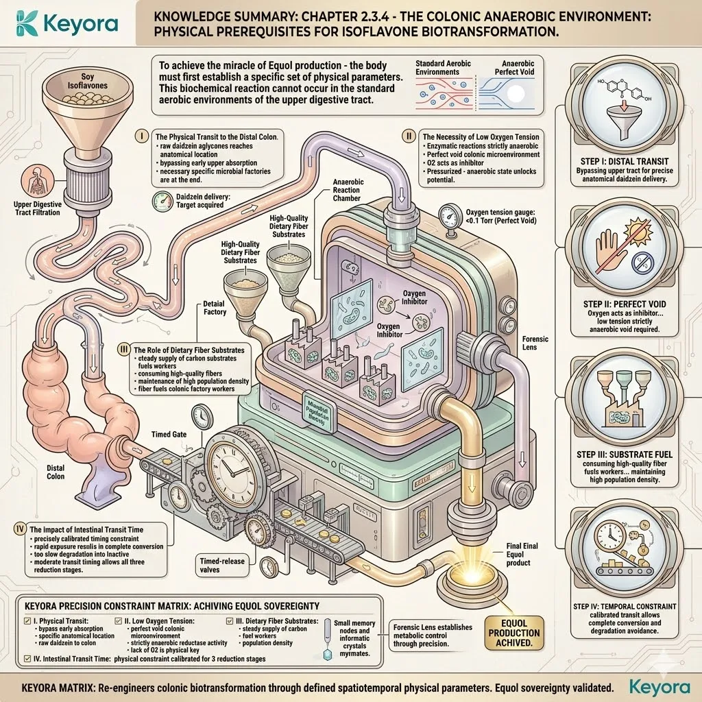 Anaerobic reduction in the distal colon drives Equol synthesis to stabilize the Four-Drive System and secure total neurological sovereignty. Anaerobic reduction in the distal colon drives Equol synthesis to stabilize the Four-Drive System and secure total neurological sovereignty.