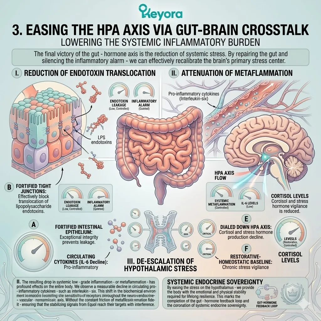 Blocking endotoxin translocation recalibrates the HPA axis to stabilize the Four-Drive System and terminate the neuro-endocrine storm. Blocking endotoxin translocation recalibrates the HPA axis to stabilize the Four-Drive System and terminate the neuro-endocrine storm.