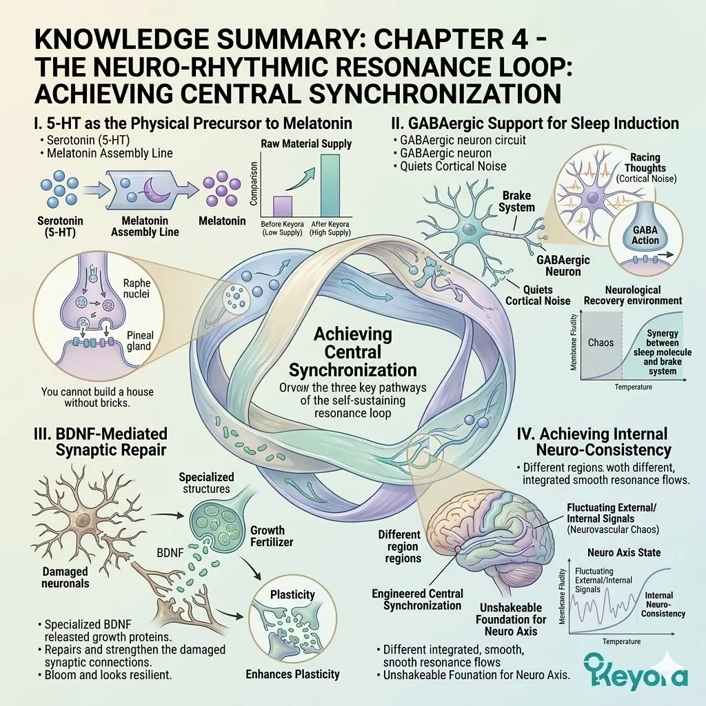 Keyora Systemic Regulator drives BDNF-mediated synaptic repair and TPH2 upregulation, neutralizing the Neuro-Endocrine Storm for central synchronization. Keyora Systemic Regulator drives BDNF-mediated synaptic repair and TPH2 upregulation, neutralizing the Neuro-Endocrine Storm for central synchronization.